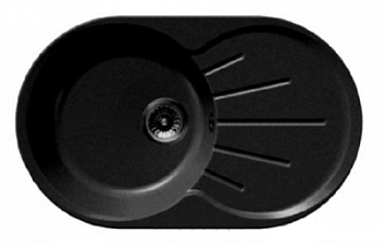 Мойка GRANFEST RONDO 750*460 черный /GF-R750L/ 