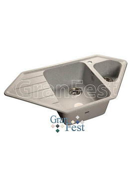 Мойка GRANFEST CORNER  950*500, серый /GF-C950E/