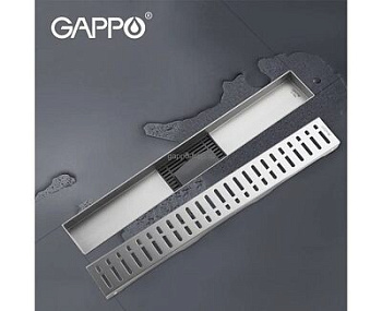Трап линейный GAPPO 500*70 мм нерж. (G85007-3)