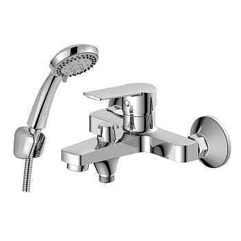 Смеситель для ванны DECOROOM одноруч. (DR22036) кор.нос латунь
