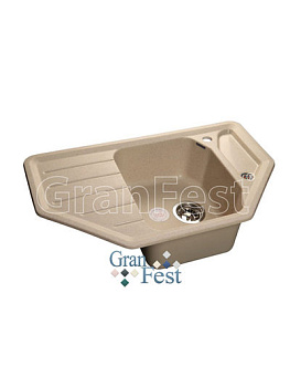 Мойка GRANFEST CORNER  800*500, бежевая /GF-C800E/
