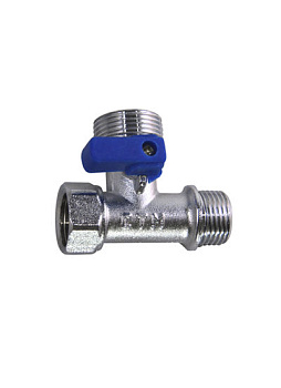 Кран 3-х проходной 1/2х3/4х1/2 г/ш/ш СТМ/ RM (никель) (CA3N1234)(с39305) 